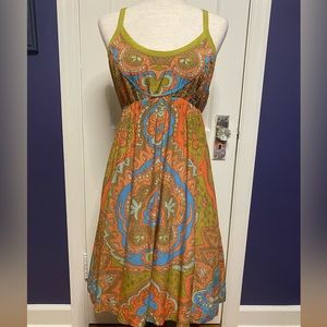 Anthropologie Moulinette Soeurs size 6 silk bohemian dress